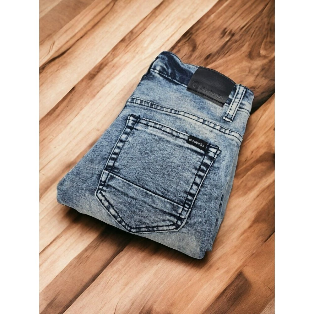 Akademiks Jeans Women's Size 10 Blue Wash Denim Leg‎ Mid-Rise Skinny Stretch Y2K